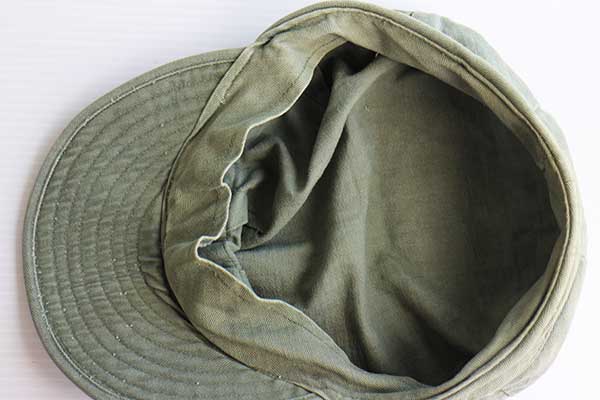 40s 米軍 USMC HBT ヘリンボーンツイル キャップ オリーブ