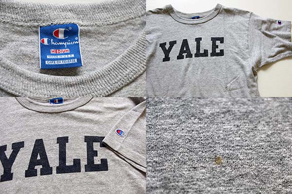 チャンピオン　染み込み YALE プリント 88/12 USA製