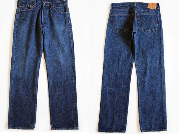 80s USA製 Levi'sリーバイス 501 黒カン デニムパンツ w35 L34 - Sixpacjoe Web Shop