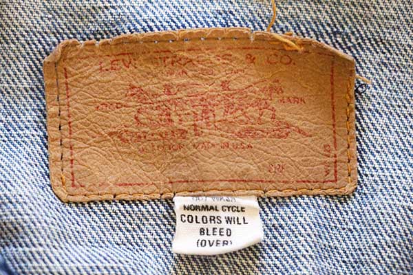 60s USA製 LEVI'Sリーバイス 70505 BIGE ダメージ デニム