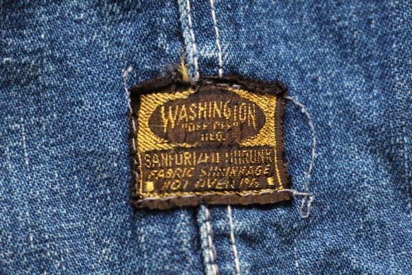 50s WASHINGTON DEE CEE 月桂樹ボタン インディゴ デニム