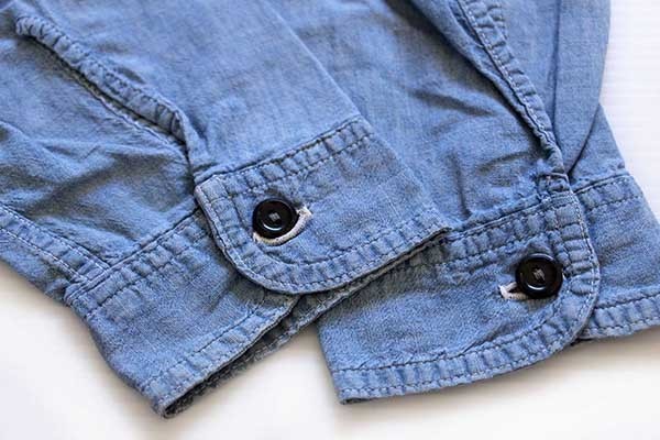 60s double ringer blue chambray shirt