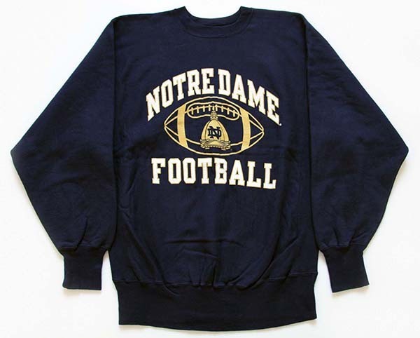 【Champion 】XL リバースウィーブNOTREDAME FOOTBALL