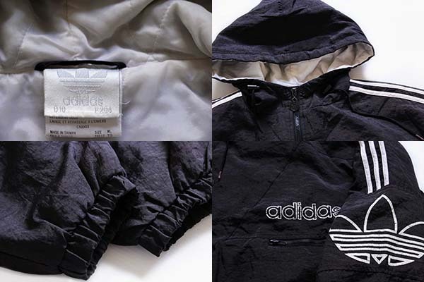 90s adidasアディダス トレフォイル ロゴ キルティングライナー