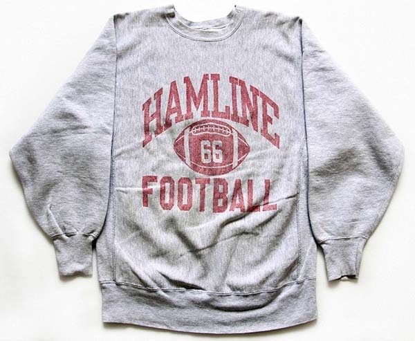 s USA製 Championチャンピオン HAMLINE  FOOTBALL 三段中抜き