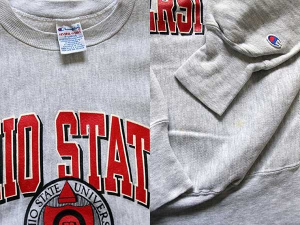 90s USA製 90s チャンピオン OHIO STATE リバースウィーブ