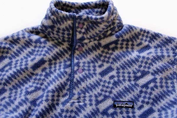 90s USA製 patagoniaパタゴニア 総柄 シンチラ フリース スナップT M 90s USA製 patagoniaパタゴニア 総柄 シンチラ フリース スナップT M