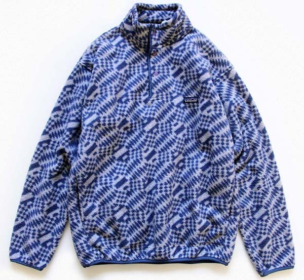 Patagonia 総柄 シンチラ スナップT M フリース ジャケット