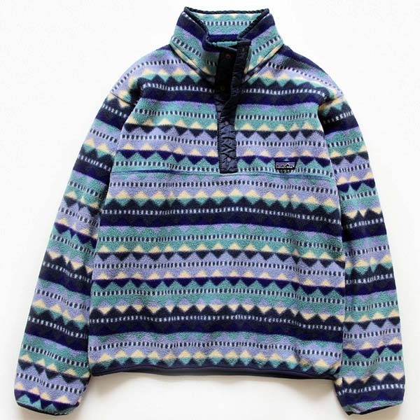 USA製 patagonia 90s 総柄 スナップT M オリエンタル柄