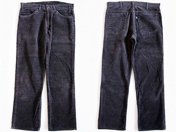 80s Levi'sリーバイス 519-1558 コーデュロイパンツ 黒 w34