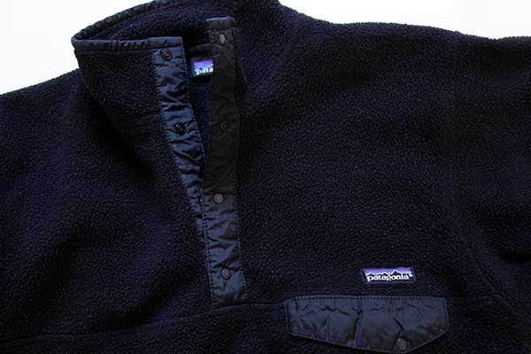 90s USA製 patagoniaパタゴニア フリース スナップT 黒 S - Sixpacjoe Web Shop