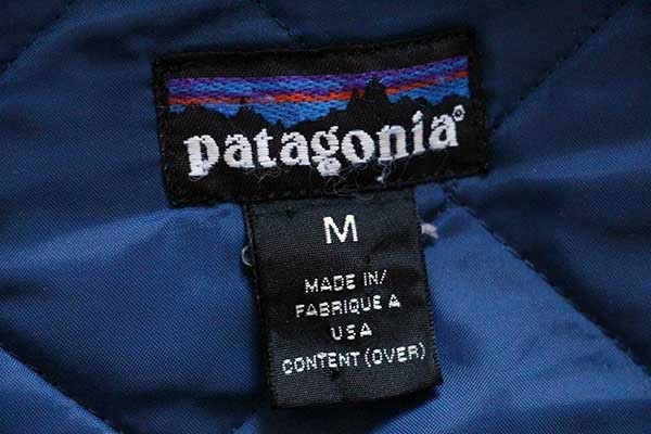 90s USA製 patagoniaパタゴニア テウェルチェ 総柄 キルティング