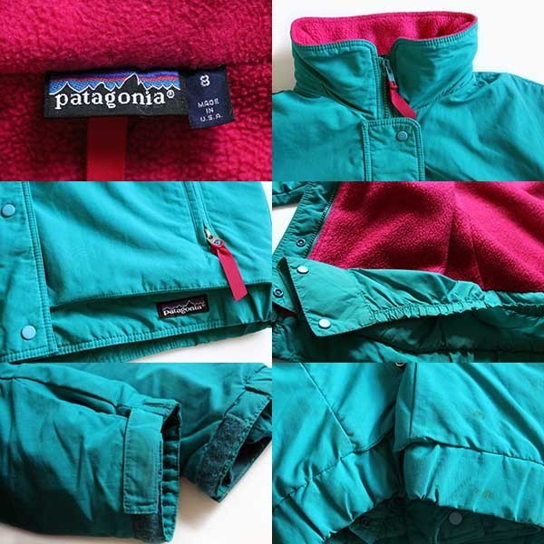 80s USA製 patagoniaパタゴニア フリースライナー ナイロンジャケット ...