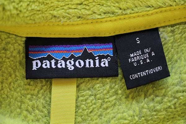 00s USA製 patagoniaパタゴニア R2 POLARTEC フリースジャケット 蛍光 