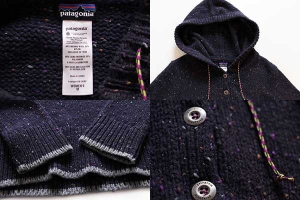 Patagoniaパタゴニア Ranchito Hoodyランチート フーディー ネップ入り メリノウールニット パーカー 紺 W M Sixpacjoe Web Shop