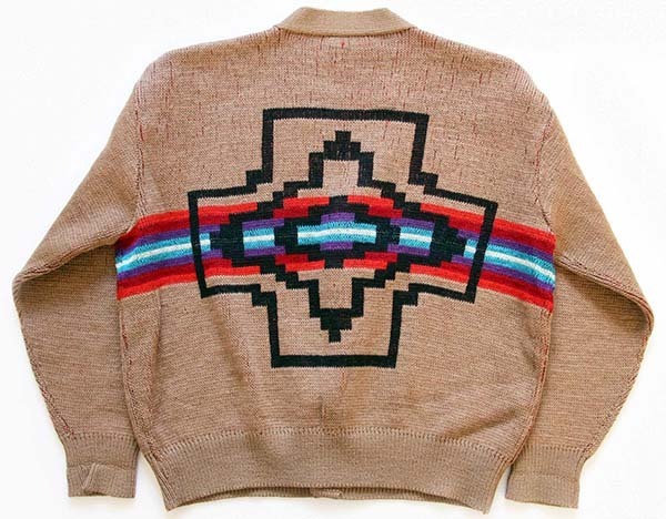 70s USA製 PENDLETONペンドルトン ネイティブ柄 ジャガード ウール 