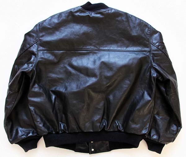 80s USA製 TROPHY JACKETS キルティングライナー オールレザー