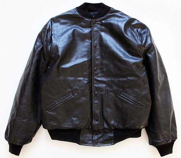 80s USA製 TROPHY JACKETS キルティングライナー オールレザー