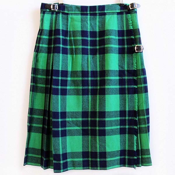 スコットランド製 Laird Portch タータンチェック ウール キルトスカート 緑 紺 Sixpacjoe Web Shop