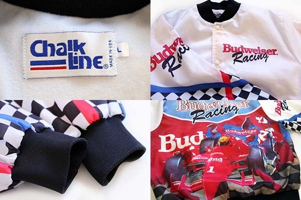 90s USA製 Chalk Line Budweiserバドワイザー ナイロン レーシング ...