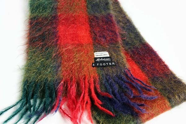 vintage mohair scarf モヘアマフラー　オフホワイト　大きめ