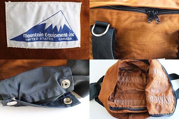 80s Mountain Equipment ナイロン ダッフルバッグ 茶