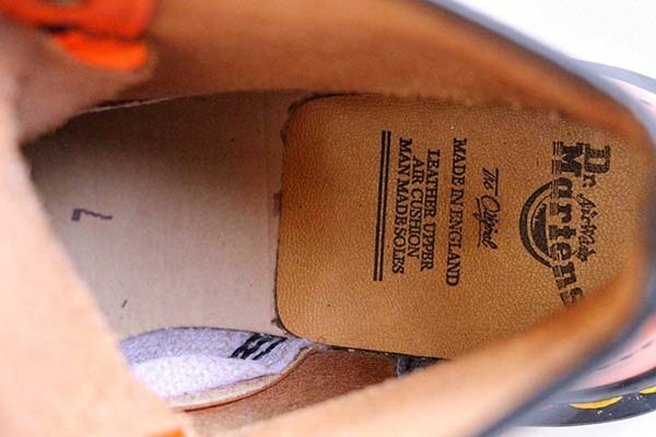 英国製 DR.MARTENSドクターマーチン 8ホールブーツ オレンジ UK7