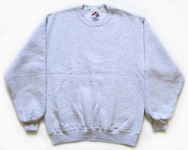 デッドストック★90s USA製 JERZEES 無地 スウェット 杢ライトグレー M - Sixpacjoe Web Shop