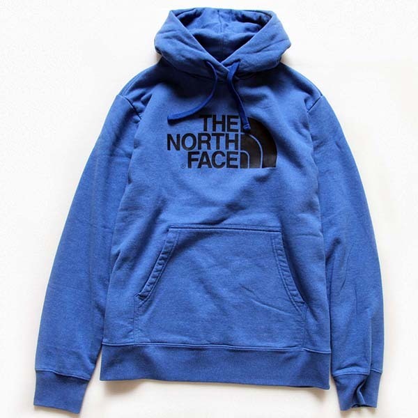 THE NORTH FACEノースフェイス ロゴ スウェットパーカー 青 L