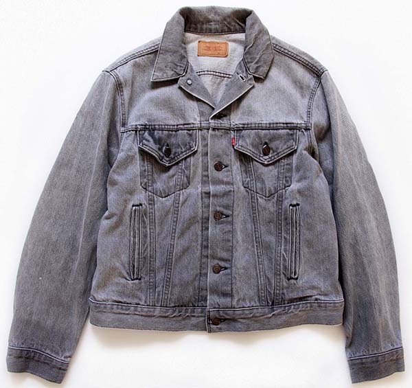 80s USA製 Levi'sリーバイス 70506-0259 先染め ブラックデニム