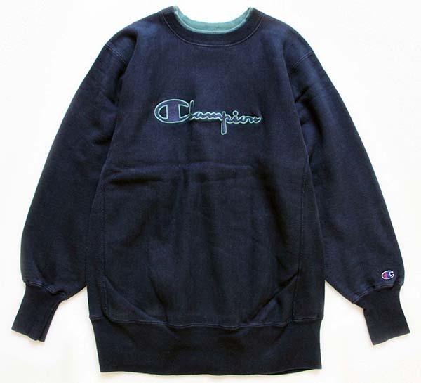 希少 90s チャンピオン レイヤーネック スウェット　size L