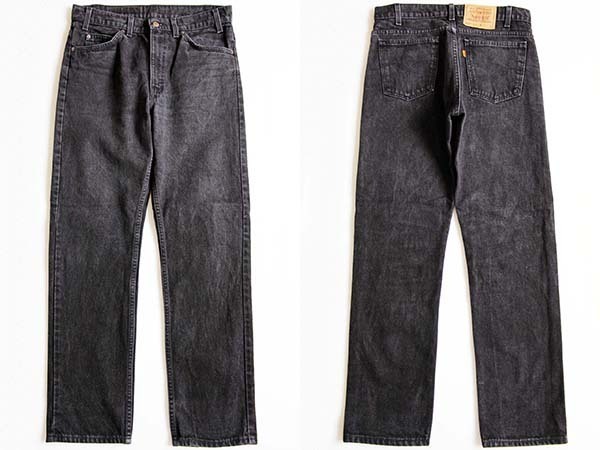 90s USA製 Levi'sリーバイス 505 ブラック デニムパンツ w32 L30 - Sixpacjoe Web Shop