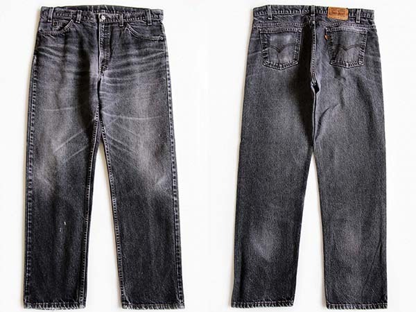 90s USA製 Levi'sリーバイス 505-0259 先染め ブラック デニムパンツ w38 L32 - Sixpacjoe Web Shop