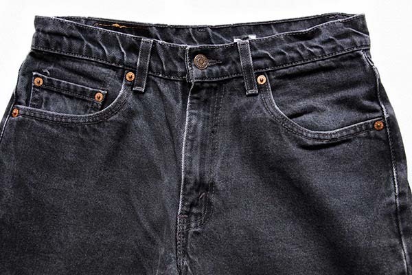 90s USA製 Levi'sリーバイス 550 ブラック デニムパンツ w30 L32 ...