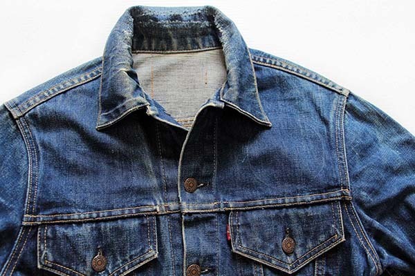 60s LEVI'Sリーバイス 557 ハンドペイント デニムジャケット☆3rd 