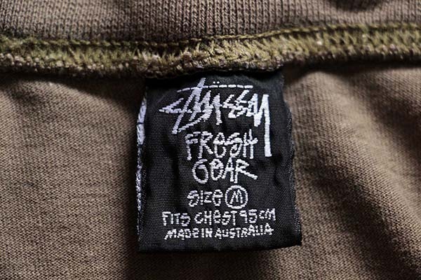 90s オーストラリア製 STUSSYステューシー 黒タグ 8ボール コットンT