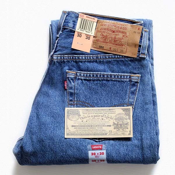デッドストック☆90s USA製 Levi'sリーバイス 501 デニムパンツ w30