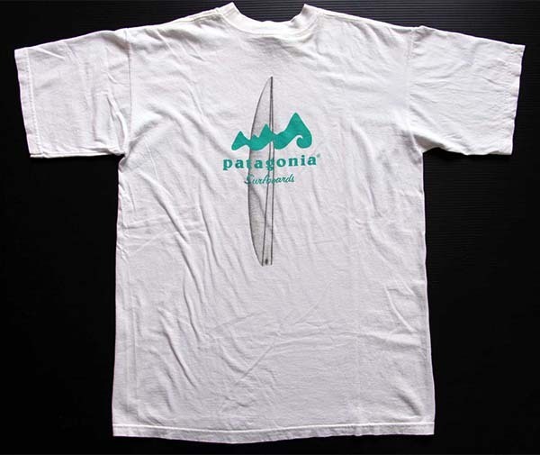 90s USA製 patagoniaパタゴニア Beneficial T's Surfboards 
