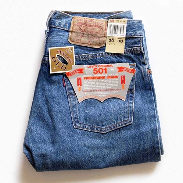 デッドストック★90s USA製 Levi'sリーバイス 501 デニムパンツ w30 L30