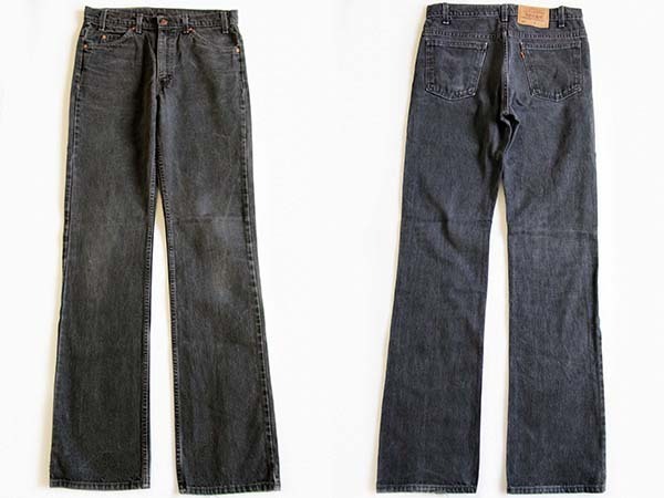 90s USA製 Levi'sリーバイス 517 ブラック デニムパンツ w33 L36 ...