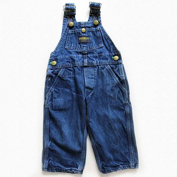 80s OSHKOSH B'GOSH デニム オーバーオール キッズ☆サロペット