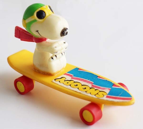 70s Aviva スヌーピー フライングエース スケートボード プラスチック トイ おもちゃ Sixpacjoe Web Shop