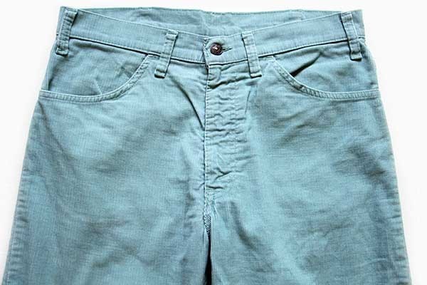 70s Levi'sリーバイス 519 コーデュロイパンツ ミント w33 - Sixpacjoe 