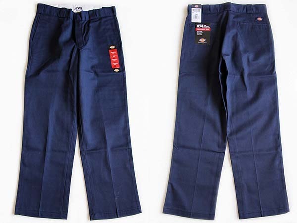 未使用★Dickiesディッキーズ 874 ワークパンツ 紺 w34 L30