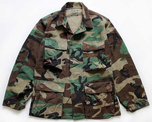 80s 米軍 U.S.ARMY ウッドランドカモ BDUジャケット XS-S - Sixpacjoe 