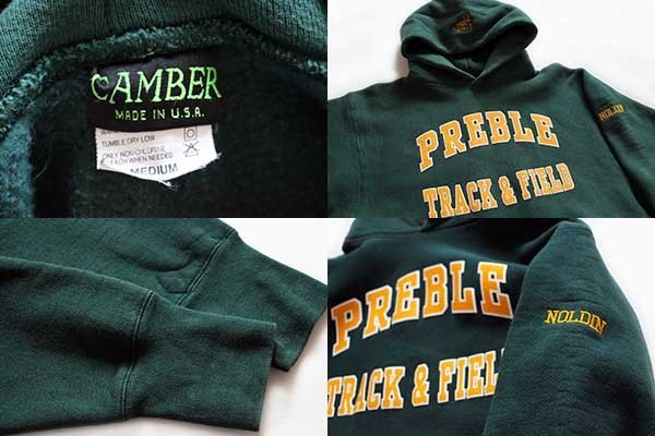 90s USA製 CAMBERキャンバー PREBLE TRACK&FIELD リバースウィーブ