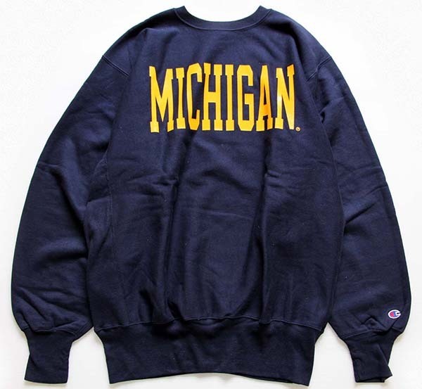 デッドストック☆90s USA製 Championチャンピオン MICHIGAN リバース 