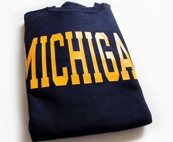 デッドストック☆90s USA製 Championチャンピオン MICHIGAN リバース