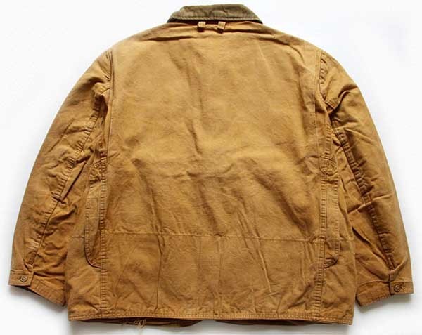 70s L.L.Bean 筆記体タグ ダック地 ハンティングジャケット カーキ ...