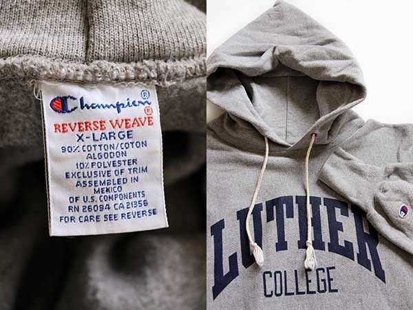 90s メキシコ製 Championチャンピオン LUTHER COLLEGE リバース